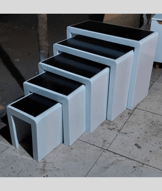 Black-white Nested Stools