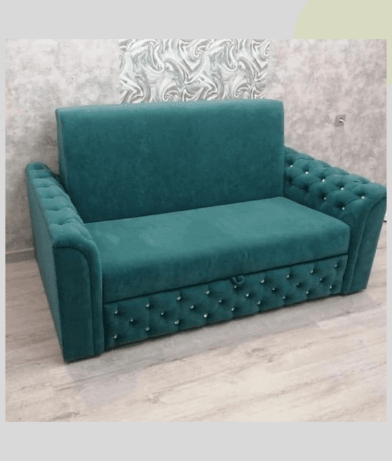 Emerald Green Chesterfield Fabric Sofa set