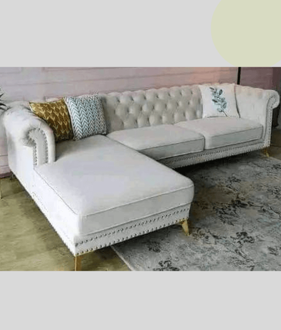 Pure White Chesterfield seat