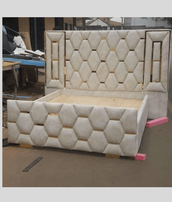 Tufted-design Bed