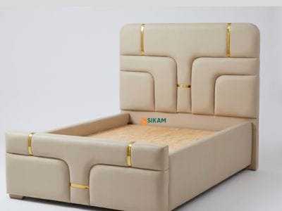 Aurix Bed – fabric 4x6 bed by Sikam Furniture, Nairobi