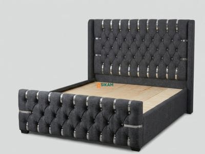 Gloriva Bed – fabric queen size bed by Sikam Furniture, Nairobi