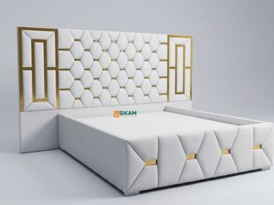 Plushora Bed – fabric queen size bed by Sikam Furniture, Nairobi