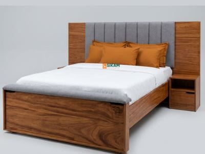 Veltrix Bed – fabric 4x6 bed by Sikam Furniture, Nairobi