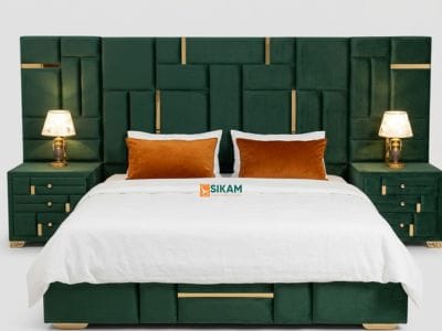 Zenvia Bed – fabric queen size bed by Sikam Furniture, Nairobi