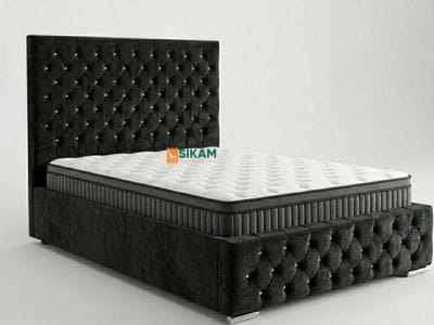 Zurelle Bed – fabric queen size bed by Sikam Furniture, Nairobi