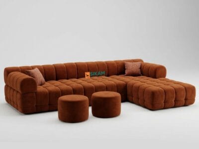 Auvique Modern Bubble L Shape Sofa – corner sectional sofa by Sikam Furniture, Nairobi