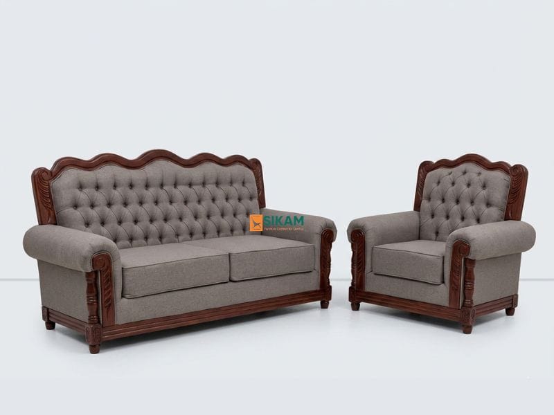 Luxanova Designer Tufted Living Sofa – modern designer sofa by Sikam Furniture, Nairobi