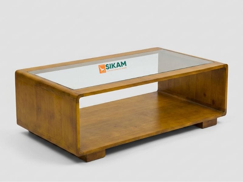 Mirevani Coffee Table – glass top coffee table by Sikam Furniture, Nairobi
