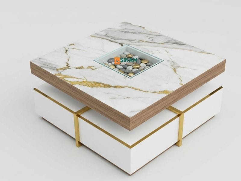 Olverra Coffee Table – marble top coffee table by Sikam Furniture, Nairobi