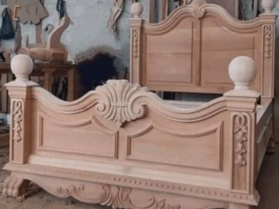 4 by 6 Natural bed - Sikam Furniture Nairobi
