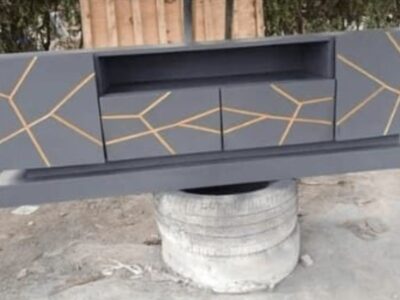 Adan Grey TV Stand