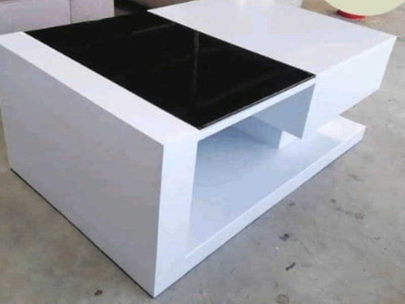 Black White Coffee Table - Sikam Furniture Nairobi